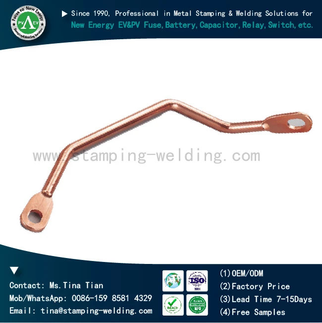 Customized 3D Complex Shape Bending Copper Busbar for Switchgear Customized 3D Complex Shape Bending Copper Busbar for Switchgear