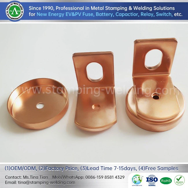 Copper Outer End Cap For EV Fuse
