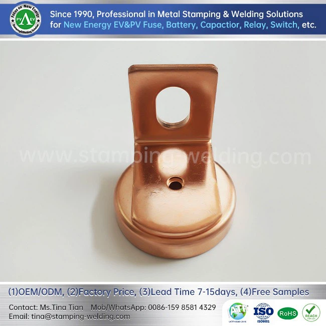 Copper End Cap For EV Fuse
