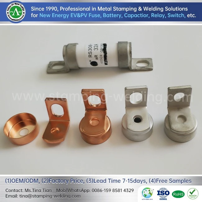 PV Fuse Copper Tube End Cap