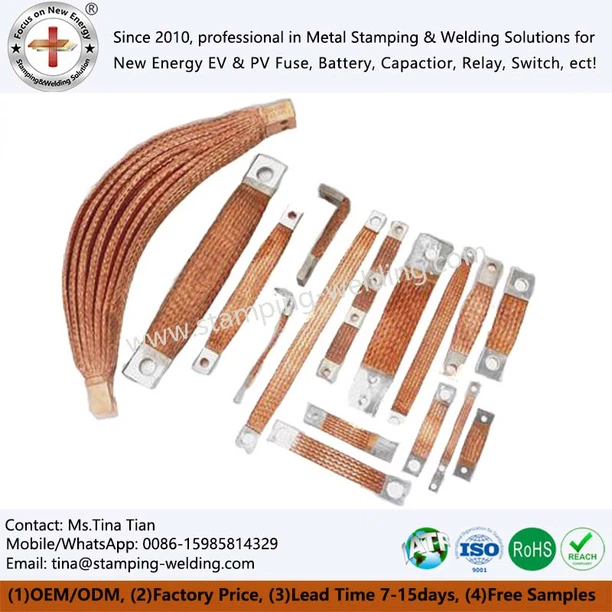 Copper wire soft connections Copper wire soft connections