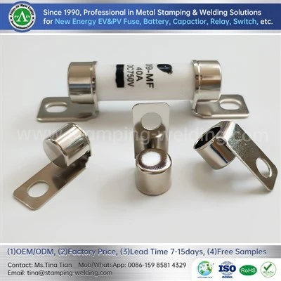 Photovoltaic fuse copper cap