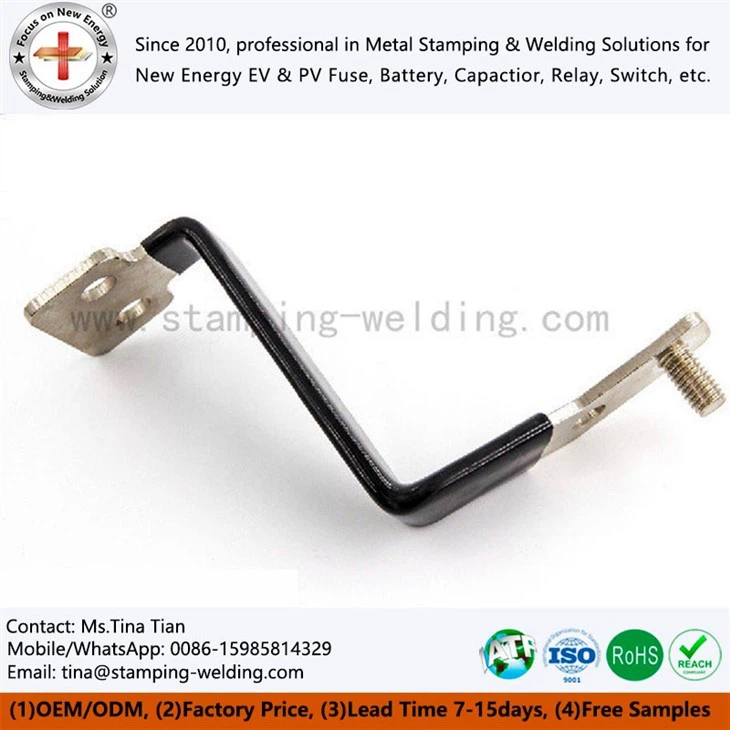 Custom Insulated Copper Busbar for Battery Bank Applications