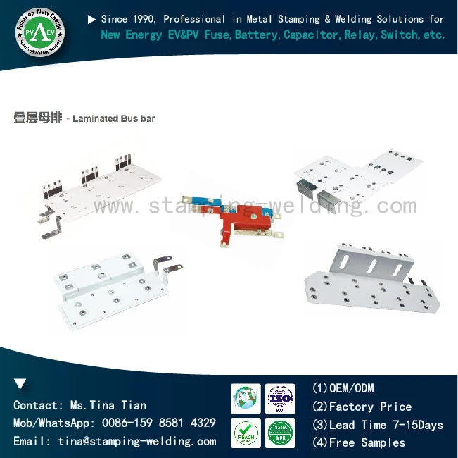 Laminated insulated copper busbars Laminated insulated copper busbars