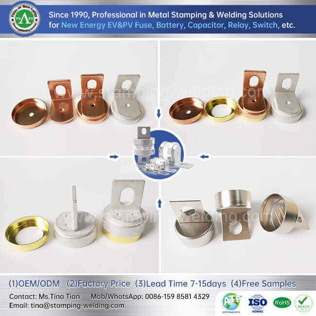 Tin Brazing misli Mise yangi energiya sug'urtalari uchun aloqa qalpoqchasi